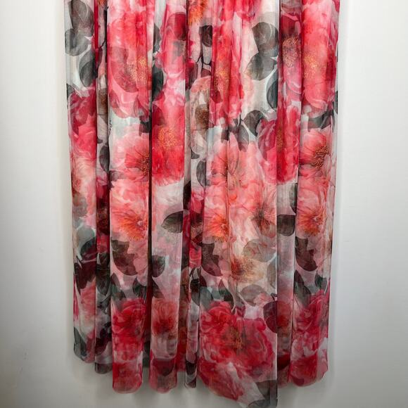 Beulah Corset Floral Mesh Midi Dress Size Large - Picture 6 of 9